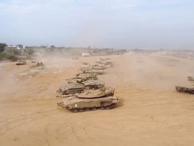 Israelische Panzer am oder im Gazastreifen - Foto: IDF, über dts Nachrichtenagentur
