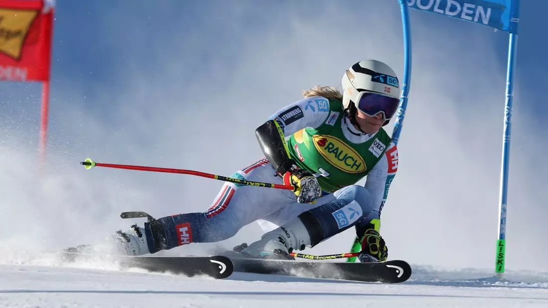 Wurde wegen eines zu hohen Fluor-Werts auf ihren Skiern disqualifiziert: Ragnhild Mowinckel. - Bild: Alessandro Trovati/AP