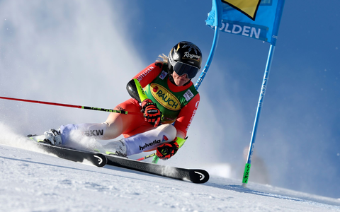 Siegte in Sölden: Lara Gut-Behrami. - Foto: Alessandro Trovati/AP