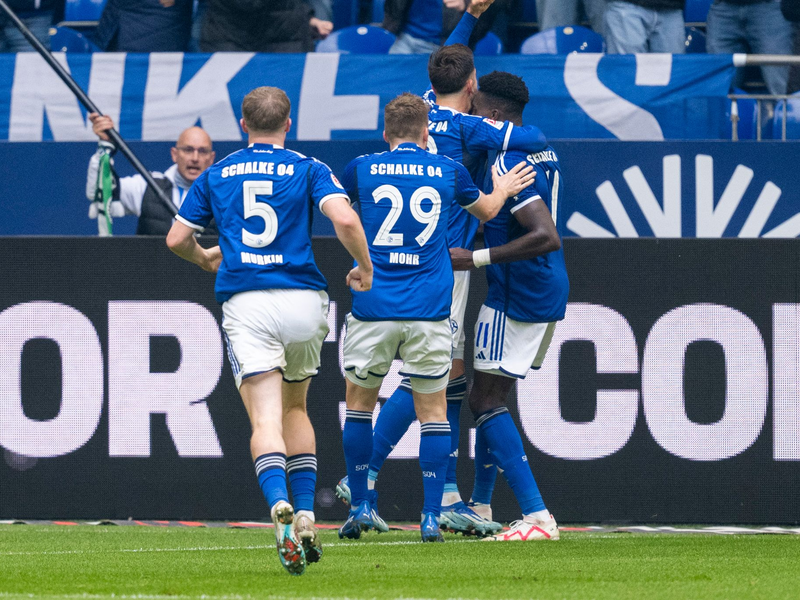 Die krisengeplagten Schalker konnten sich gegen Hannover über den dritten Saisonsieg freuen. - Foto: David Inderlied/dpa