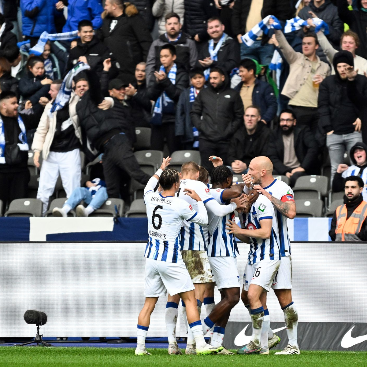 Absteiger Hertha BSC feierte einen Heimsieg gegen Paderborn. - Foto: Sören Stache/dpa