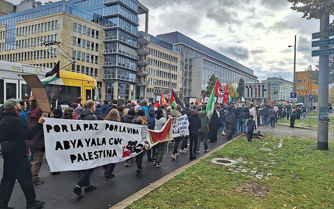 Pro-Palästina-Demo in Leipzig am 28.10.2023 - Foto: über dts Nachrichtenagentur