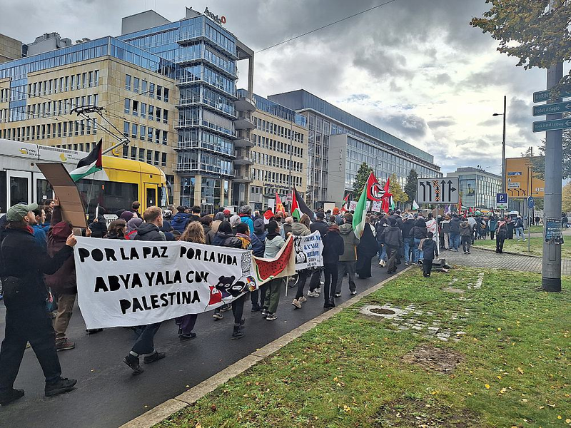 Pro-Palästina-Demo in Leipzig am 28.10.2023 - Foto: über dts Nachrichtenagentur