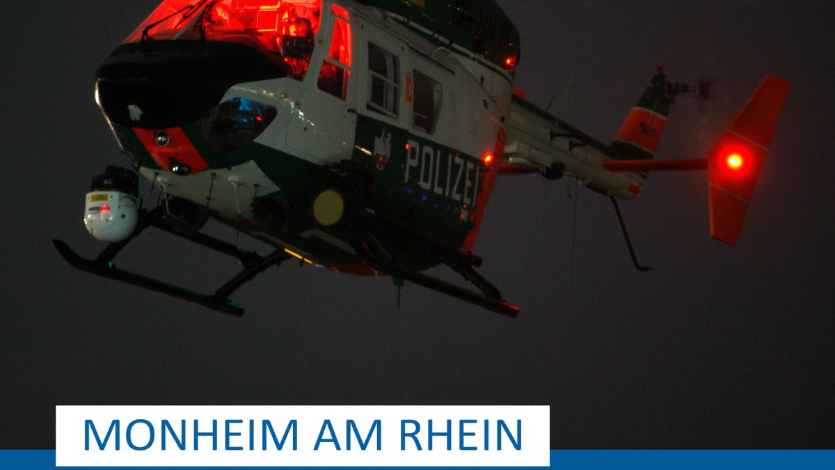 POL-ME: Einsatz mit Polizeihubschrauber: Suche nach vermisstem Kind endet erfolgreich - Monheim am Rhein - 2310105 - Foto: presseportal.de