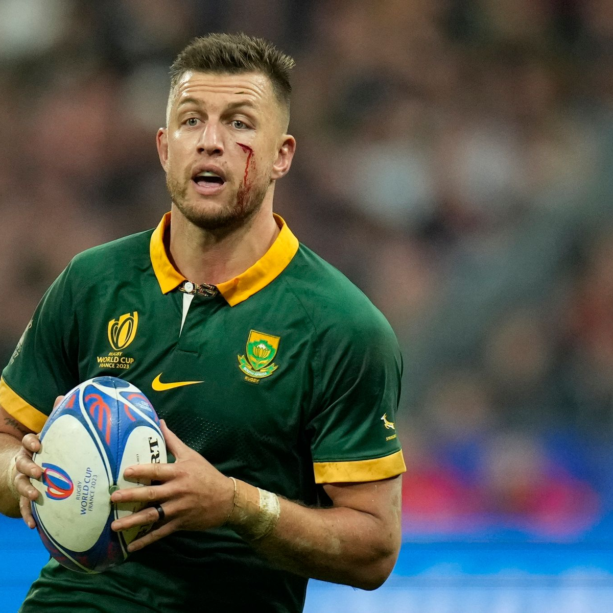 Handré Pollard war im Finale gegen Neuseeland der überragende Spieler der Südafrikaner. - Foto: Christophe Ena/AP