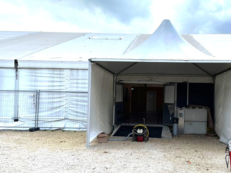 FW Eigeltingen: Feuerwehr-Einsatz in der Notunterkunft in Eigeltingen - Foto: presseportal.de