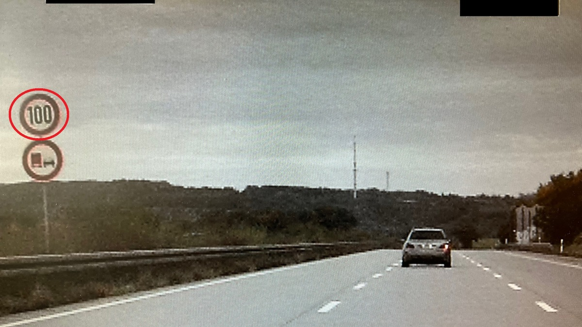 API-TH: Autobahnpolizei stoppt BMW mit 190 km/h auf Autobahn 4 Richtung Dresden in der Baustelle bei Gera! - Foto: presseportal.de