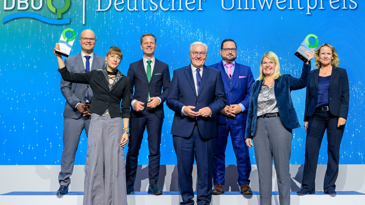Steinmeier: Wegen des Klimawandels Lebensweise und Gewohnheiten ändern / Deutscher Umweltpreis der DBU 