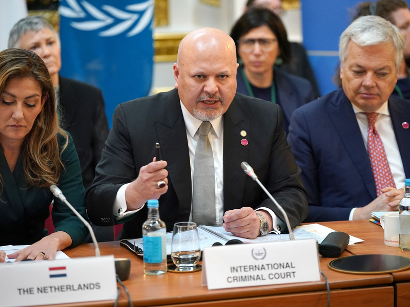 Der Chefankläger am Internationalen Strafgerichtshof, Karim Khan, sendet eine Warnung. - Foto: Yui Mok/PA Wire/dpa