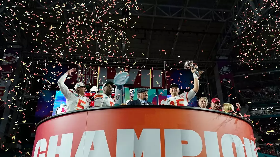 Super-Bowl-Champion Kansas City kommt nach Frankfurt. - Bild: Ashley Landis/AP/dpa