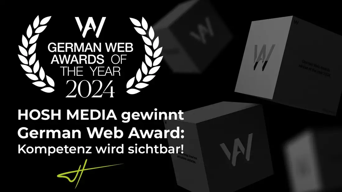 HOSH MEDIA gewinnt German Web Award: Kompetenz wird sichtbar - Bild: presseportal.de