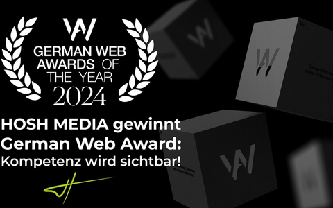 HOSH MEDIA gewinnt German Web Award: Kompetenz wird sichtbar - Foto: presseportal.de