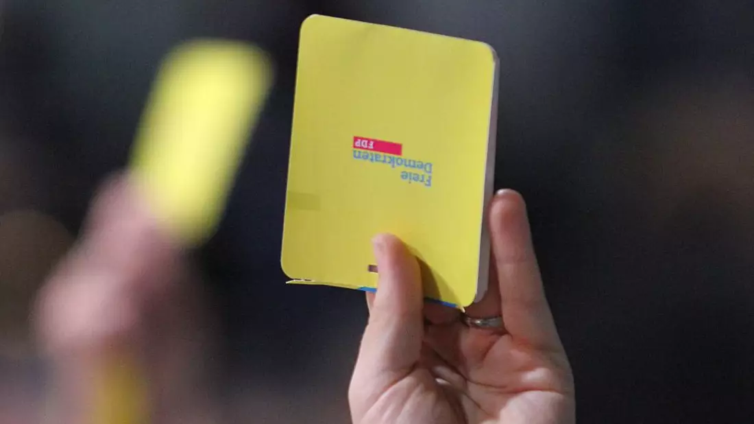 Abstimmung auf FDP-Parteitag April 2023 (Archiv) - Bild: über dts Nachrichtenagentur