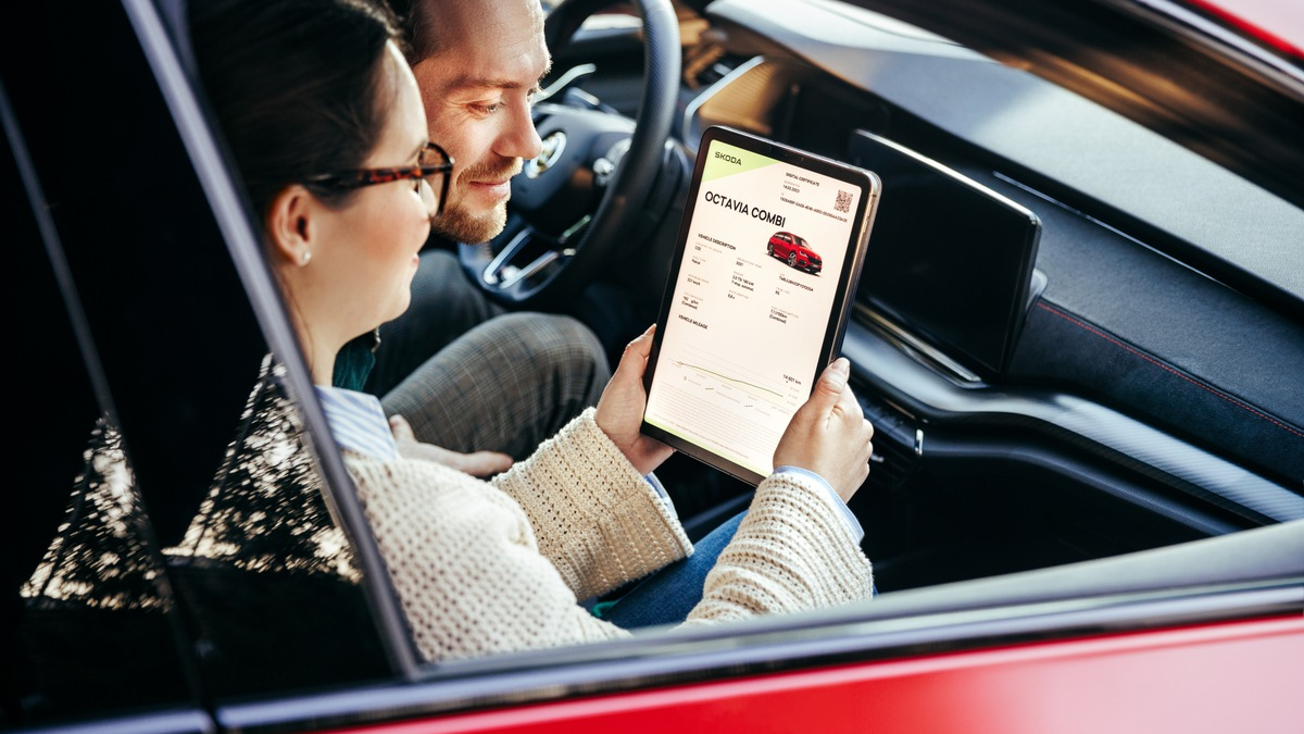 Digitales Zertifikat: mehr Transparenz für Kunden beim Verkauf eines gebrauchten Škoda - Foto: presseportal.de