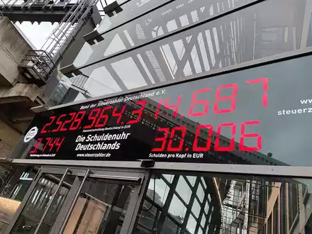 Schuldenuhr (Archiv) - Foto: über dts Nachrichtenagentur