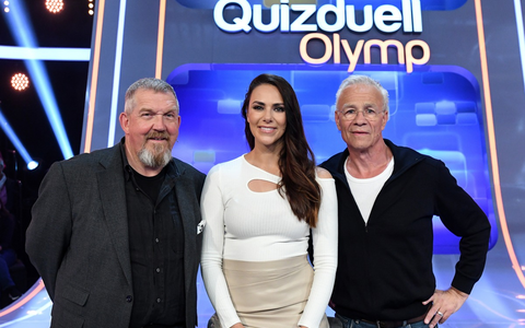 Tatort-Köln-Kommissare gegen den Quizduell-Olymp: Dietmar Bär und Klaus J. Behrendt bei Esther Sedlaczek / Quizduell-Olymp am Freitag, 3. November, 18:50 Uhr im Ersten - Foto: presseportal.de