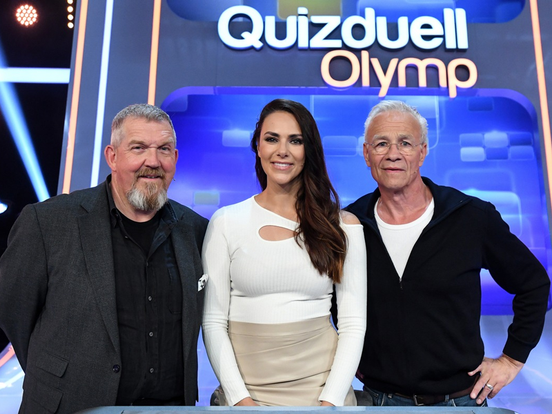 Tatort-Köln-Kommissare gegen den Quizduell-Olymp: Dietmar Bär und Klaus J. Behrendt bei Esther Sedlaczek / Quizduell-Olymp am Freitag, 3. November, 18:50 Uhr im Ersten - Foto: presseportal.de