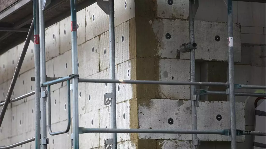 Gerüstbau für Wärmedämmung (Archiv) - Bild: über dts Nachrichtenagentur