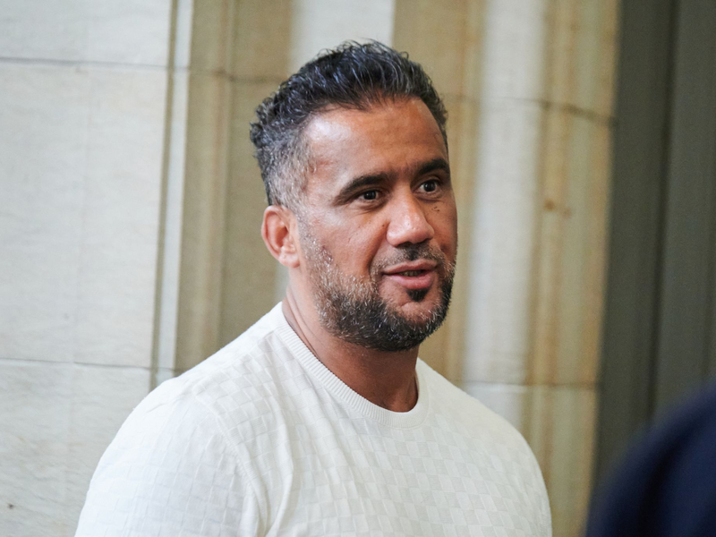 Arafat Abou-Chaker vor Gericht in Berlin. - Foto: Annette Riedl/dpa