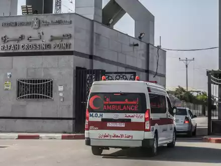 Ein Lager für Vertriebene in Rafah - Foto: Mohammed Talatene/dpa