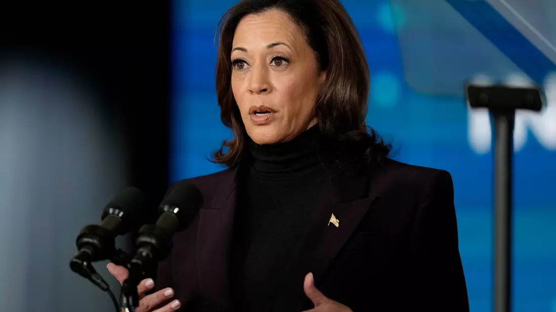 US-Vizepräsidentin Kamala Harris beim KI-Sicherheitsgipfel. - Bild: Kin Cheung/AP/dpa