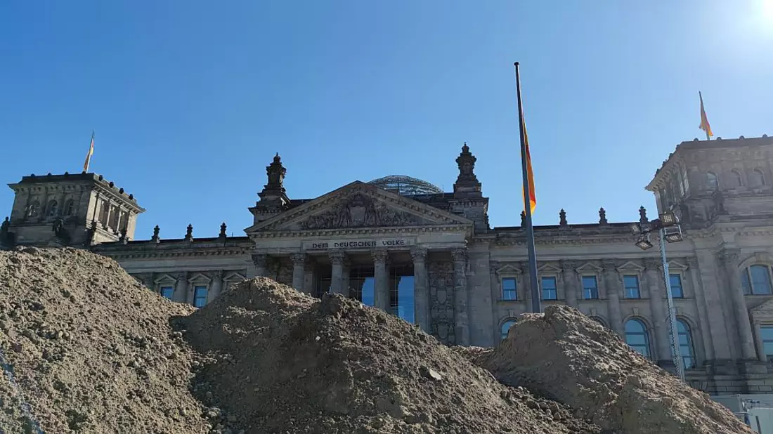 Baustelle vor Deutschem Bundestag (Archiv) - Bild: über dts Nachrichtenagentur