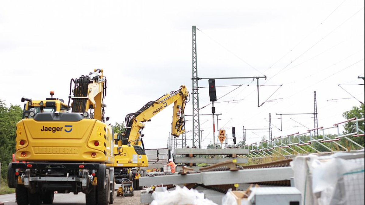 Bauarbeiten an der Bahnstrecke Halle (Saale) - Leipzig bei Kanena (Archiv) (Archiv) - Foto: über dts Nachrichtenagentur