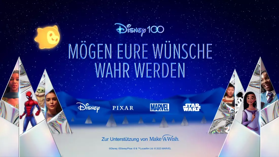 Ein Wunsch für die Feiertage / Disney präsentiert im 100. Jubiläumsjahr den Weihnachts-Spot 2023 - Bild: presseportal.de