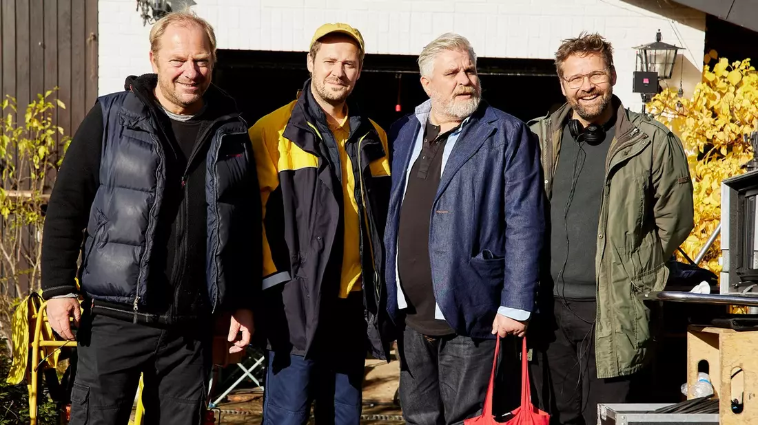 Harter Brocken: Dreharbeiten für Die Erpressung (AT) mit Aljoscha Stadelmann als Dorfsheriff Frank Koops - Bild: presseportal.de