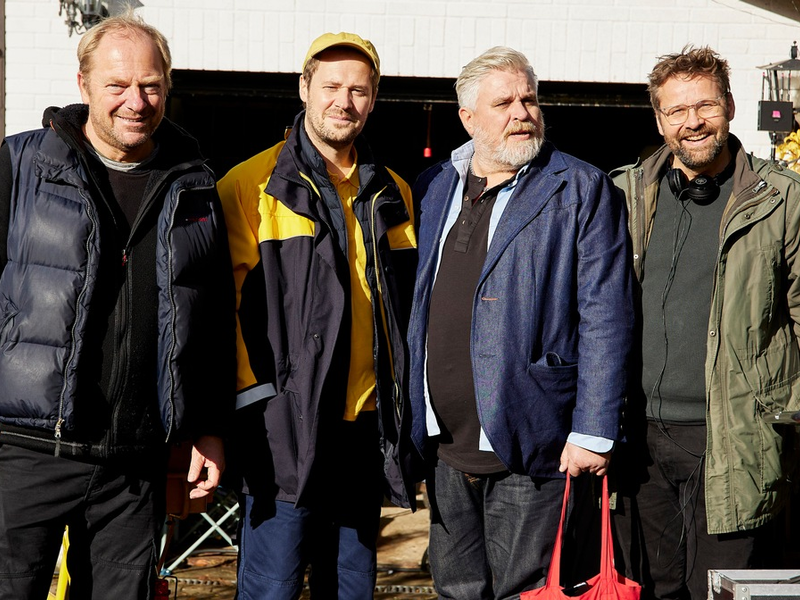 Harter Brocken: Dreharbeiten für Die Erpressung (AT) mit Aljoscha Stadelmann als Dorfsheriff Frank Koops - Foto: presseportal.de