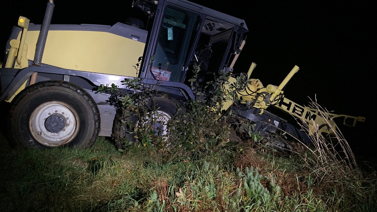 POL-WES: Hünxe - Diebstahl einer Baumaschine - Foto: presseportal.de