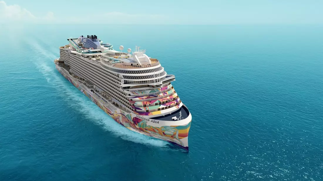 Norwegian Cruise Line stellt die neue Norwegian Aqua vor, das erste Schiff der erweiterten Prima-Plus-Klasse - Bild: presseportal.de