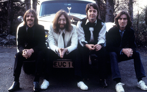 Ringo Starr (l-r), John Lennon, Paul McCartney und George Harrison von den Beatles. - Foto: Bruce McBroom/Apple Corps LTD/dpa