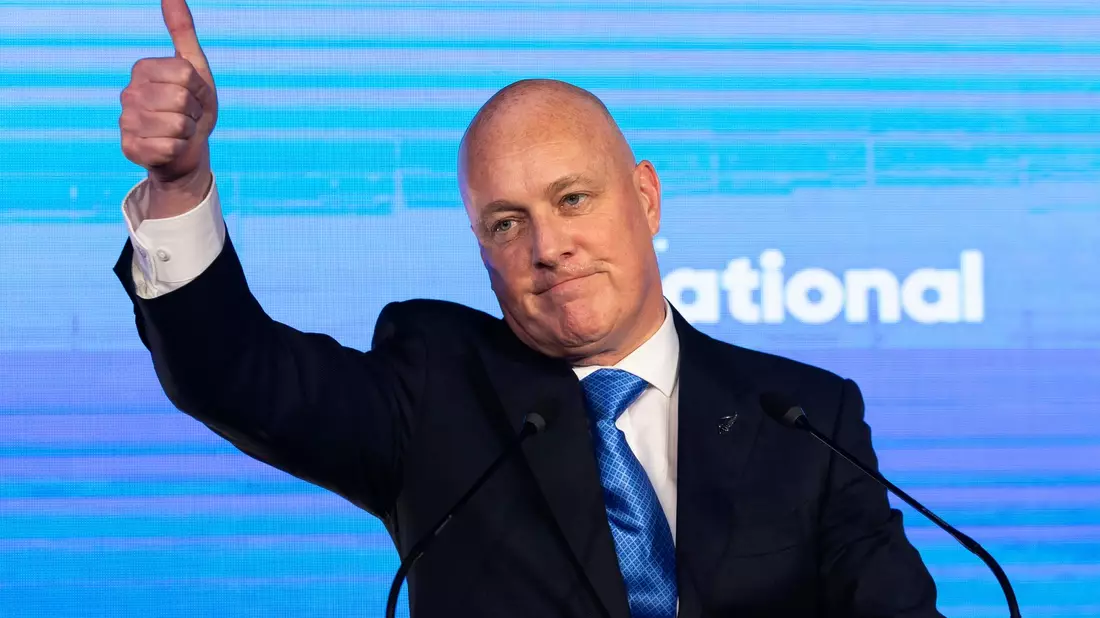 Das konservative Bündnis der National Party von Christopher Luxon mit den Rechtsliberalen kommt nicht auf die erforderliche Stimmenmehrheit. - Bild: Brett Phibbs/AP/dpa