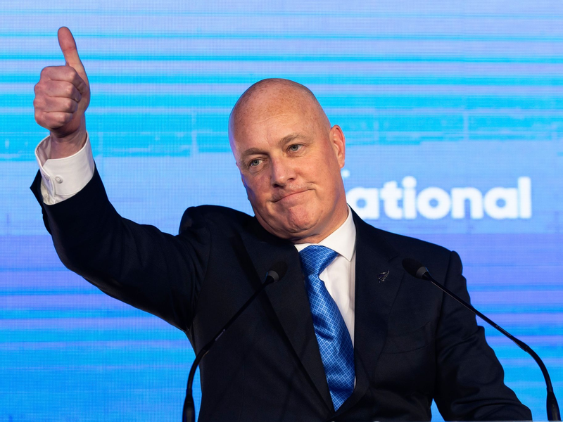 Das konservative Bündnis der National Party von Christopher Luxon mit den Rechtsliberalen kommt nicht auf die erforderliche Stimmenmehrheit. - Foto: Brett Phibbs/AP/dpa