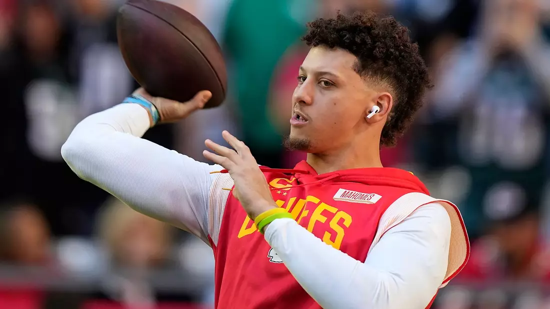Trifft am Sonntag in Frankfurt auf die Miami Dolphins: Kansas City Chiefs-Quarterback Patrick Mahomes. - Bild: Brynn Anderson/AP/dpa