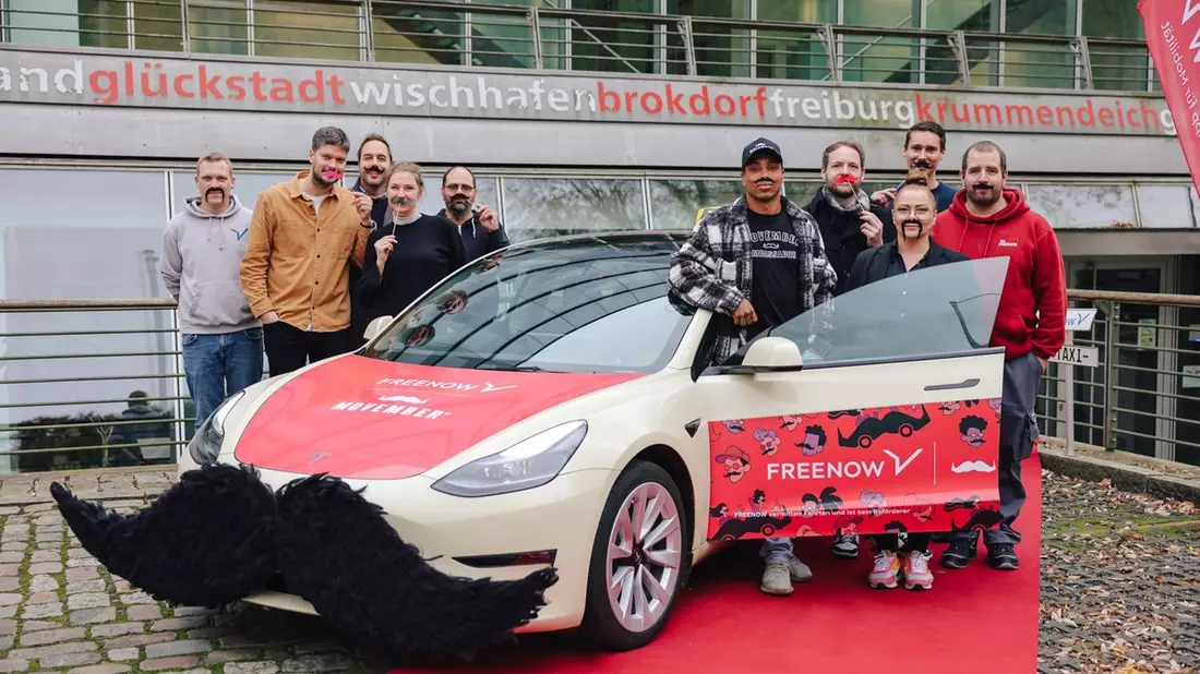 FREENOW startet Kooperation mit Movember und rückt das Thema Männergesundheit in den Fokus - Bild: presseportal.de