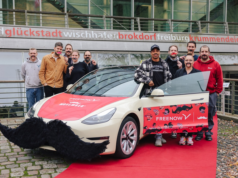 FREENOW startet Kooperation mit Movember und rückt das Thema Männergesundheit in den Fokus - Foto: presseportal.de