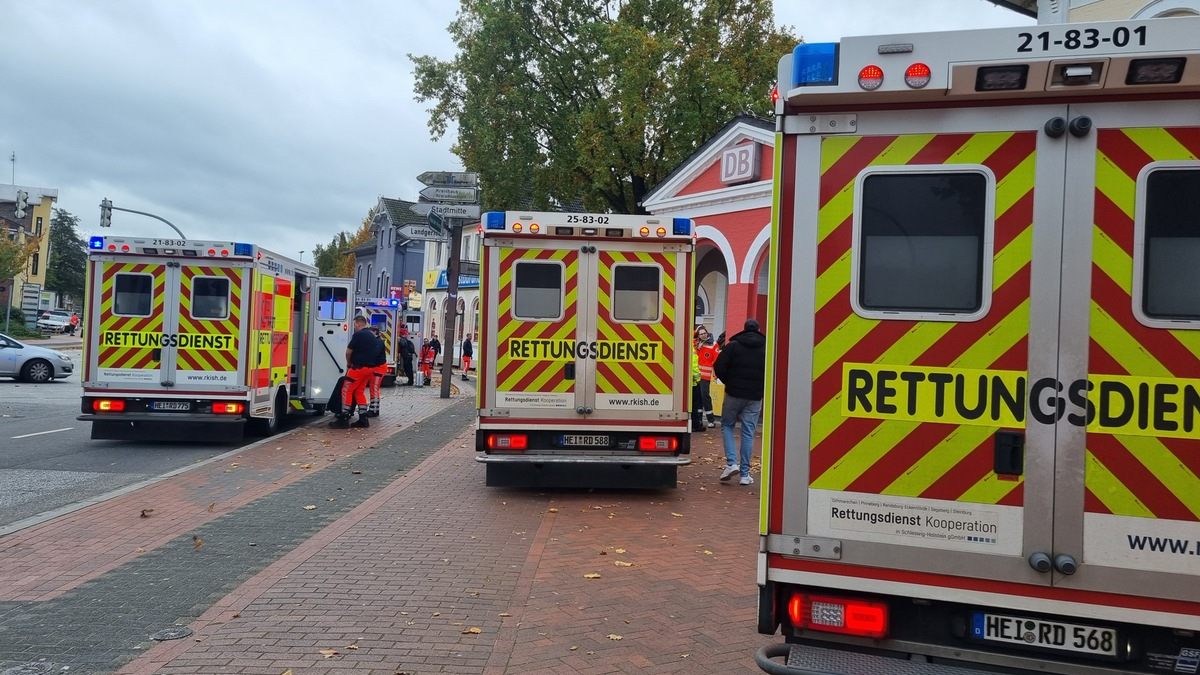 RKiSH: Rangierunfall im Bahnhof Itzehoe - Foto: presseportal.de