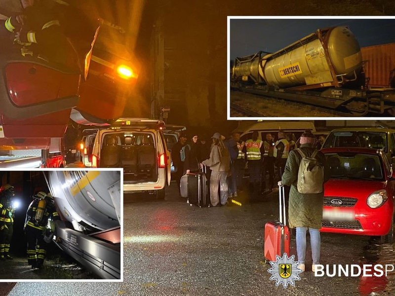 Bundespolizeidirektion München: Bahn nach Oberleitungsschaden evakuiert / Bundespolizei ermittelt nach hohem Sachschaden wegen gefährlichem Eingriff in den Bahnverkehr - Foto: presseportal.de