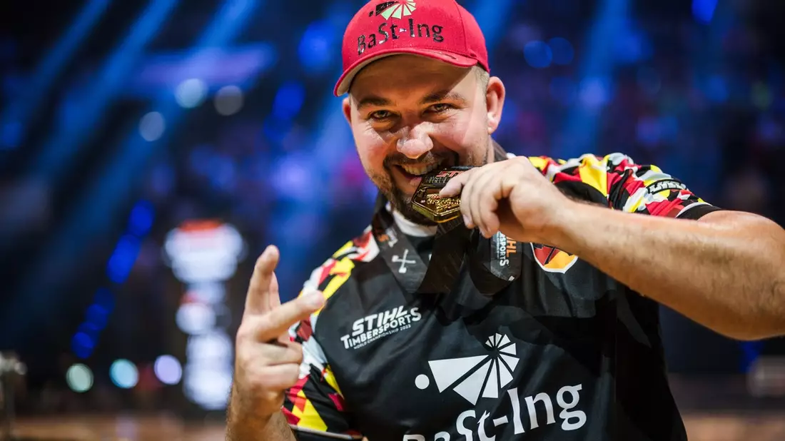 Sportholzfäller-WM: Danny Martin holt historisches Edelmetall für Deutschland - Doppel-Gold für Australien - Bild: presseportal.de