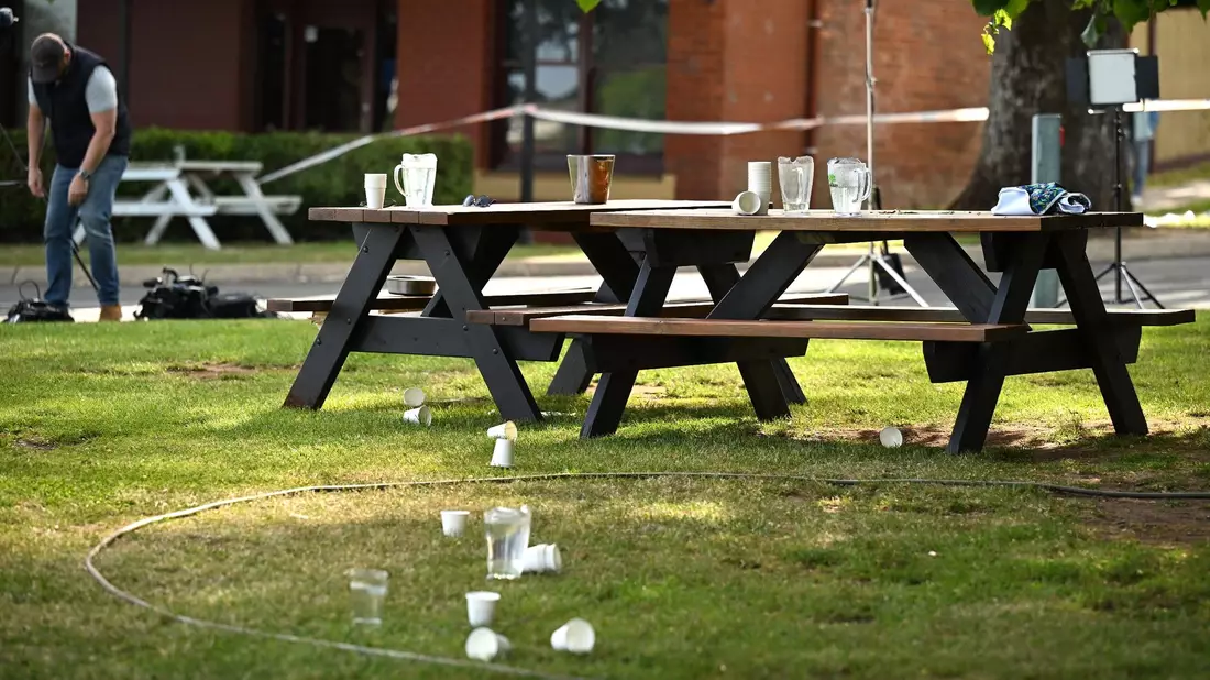 In dem Biergarten der Kleinstadt Daylesford haben fünf Menschen ihr Leben verloren. - Bild: James Ross/AAP/dpa