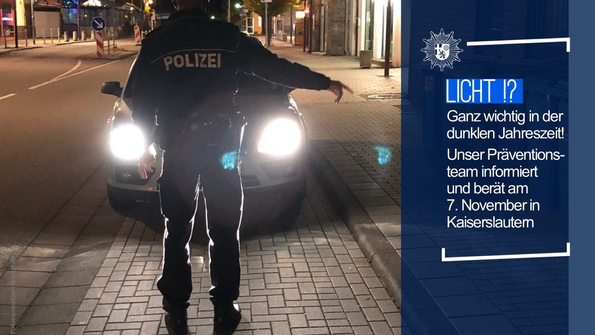 POL-PPWP: Funktioniert das Licht? - Foto: presseportal.de