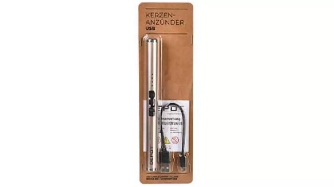 Produktrückruf: Kerzenanzünder USB (Gold) - Bild: presseportal.de