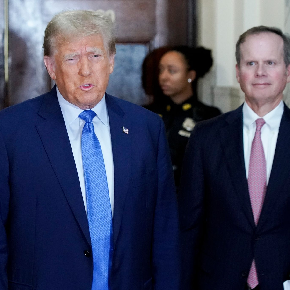 «Das ist ein sehr unfairer Prozess. Ich hoffe, die Öffentlichkeit schaut zu»: Donald Trump. - Foto: Eduardo Munoz Alvarez/FR171643 AP/AP