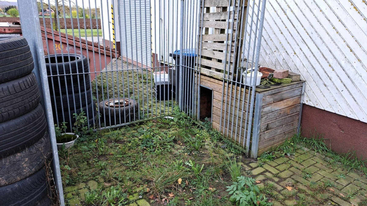 LPI-NDH: Zeugenaufruf: Unbekannte entwenden Teile eines Zwingers - Wer kann Hinweise geben? - Foto: presseportal.de