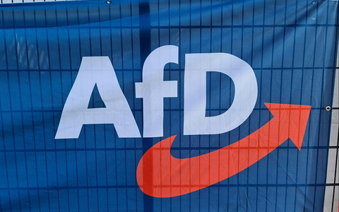 Logo vor AfD-Parteitag (Archiv) - Foto: über dts Nachrichtenagentur