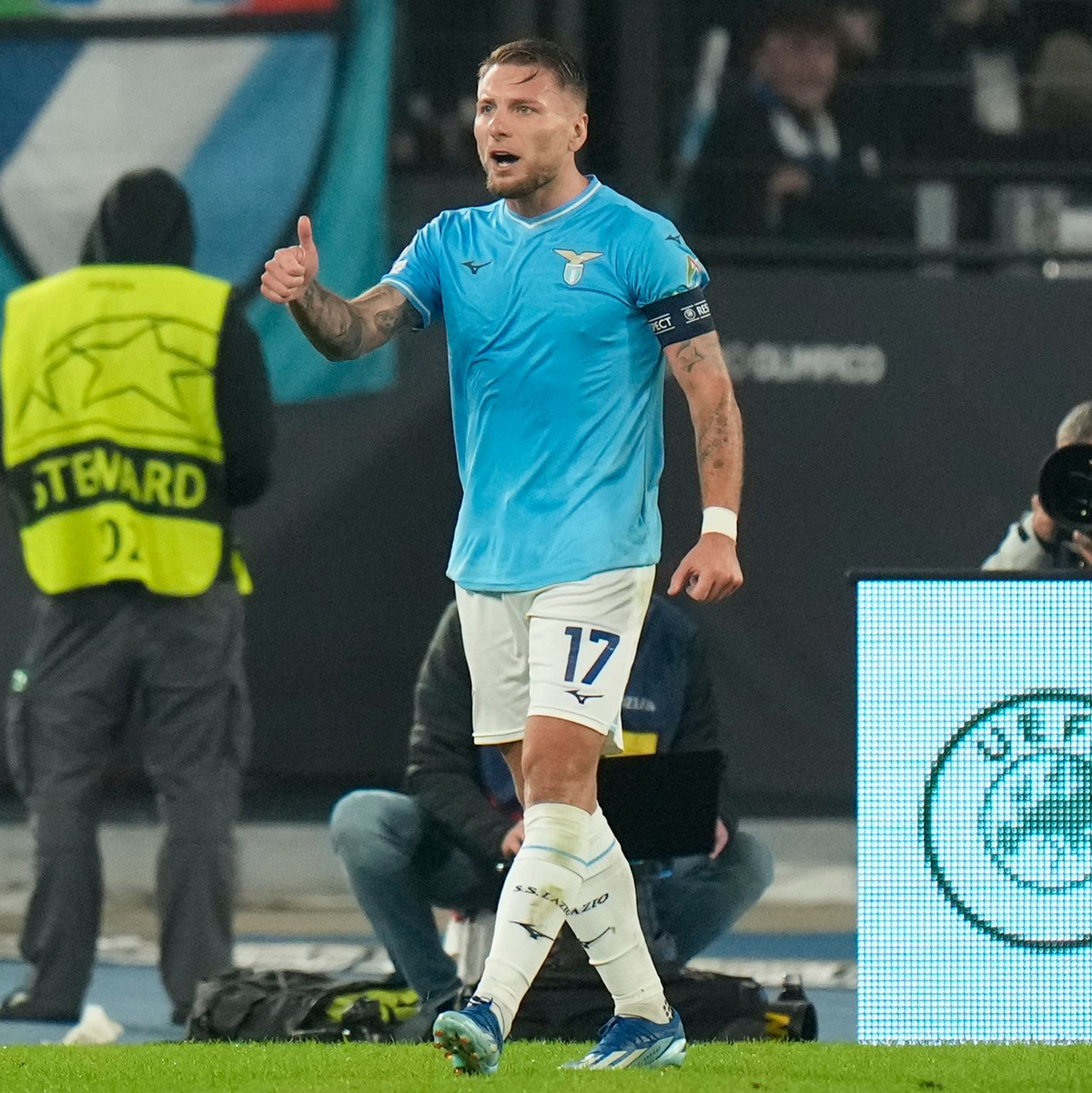 Ciro Immobile erzielte für Lazio das 1:0. - Foto: Alessandra Tarantino/AP