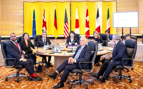 Die Außenministerinnen und -minister der G7-Staaten treffen sich in Tokio. - Foto: Sina Schuldt/dpa