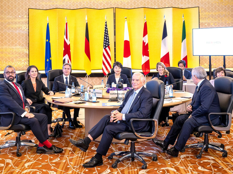 Die Außenministerinnen und -minister der G7-Staaten treffen sich in Tokio. - Foto: Sina Schuldt/dpa